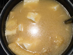 炒生薑金針菇味噌湯