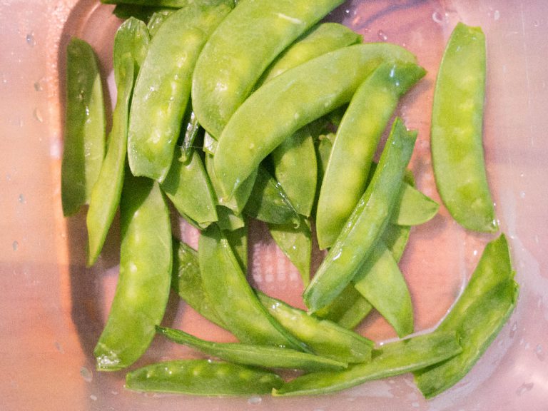 扁豆培根炒蛋 步驟1