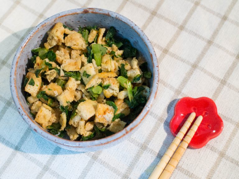蘿蔔葉豆皮飯鬆 步驟8