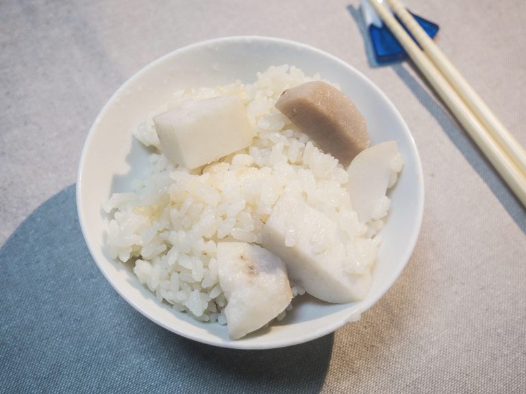 里芋（小芋頭）炊飯 步驟3