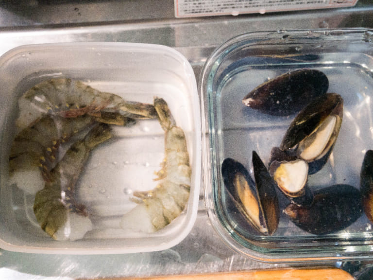 西班牙海鮮燉飯 步驟1