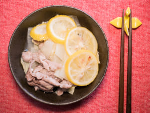 無水豬肉白菜檸檬煮