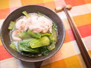 鹽燒青江菜雞腿肉