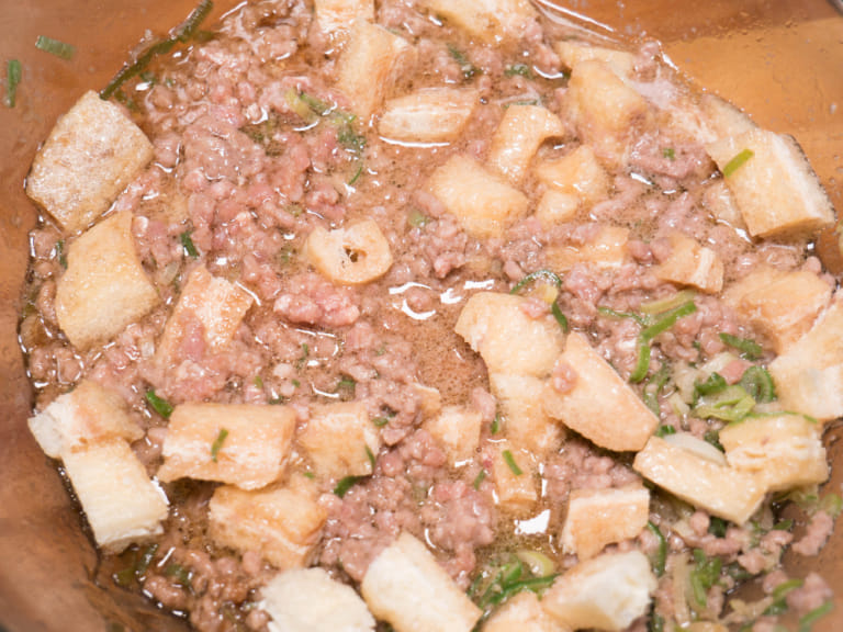 微波爐輕鬆做｜中華風肉末豆腐 步驟3