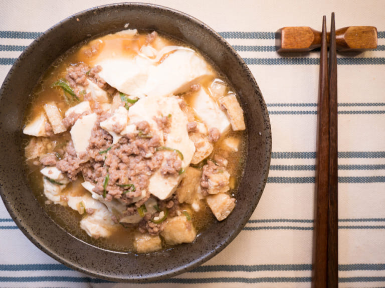 微波爐輕鬆做｜中華風肉末豆腐 步驟5