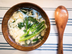 日式韭菜蛋花湯