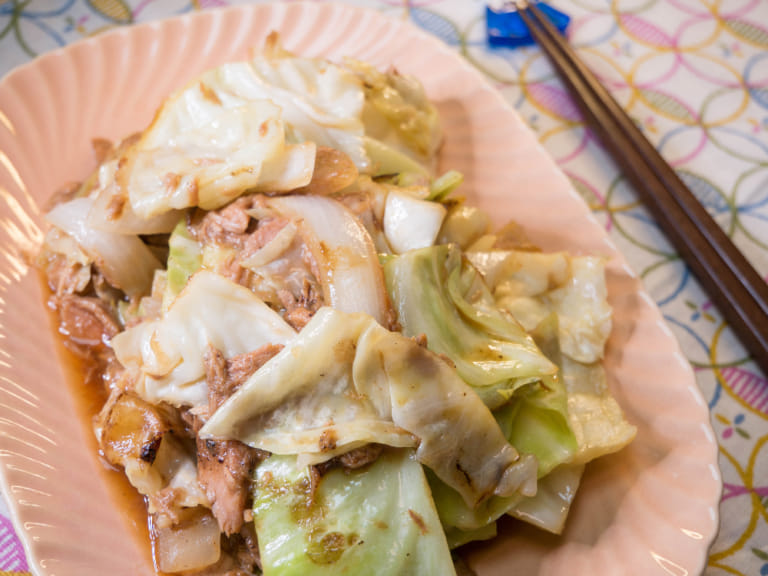 鮪魚清炒高麗菜 步驟6