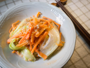 鮪魚醬炒萵苣紅蘿蔔