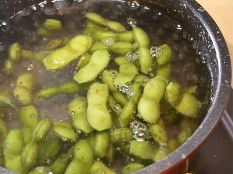 好吃毛豆的處理方法「水煮法」 步驟3