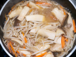 豆芽菜燴絞肉