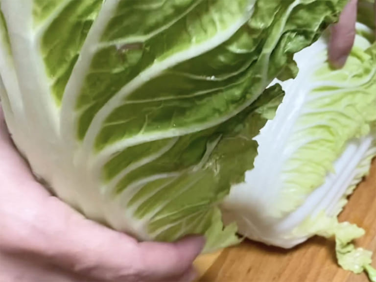 傳統的日式醃漬白菜 步驟1