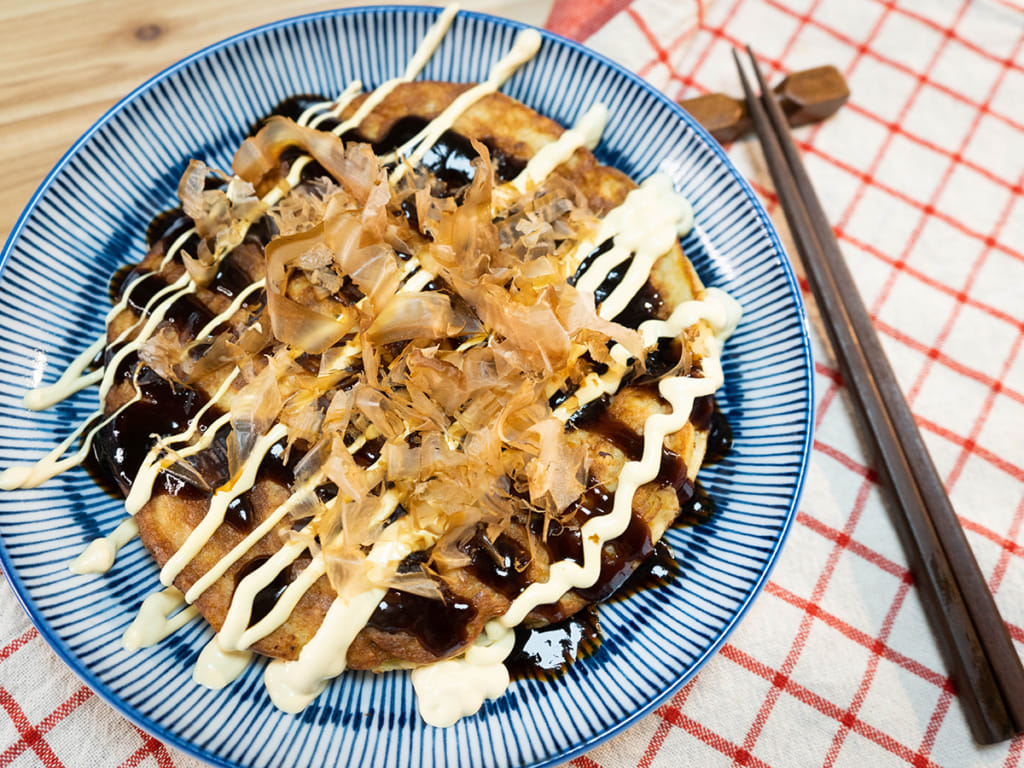 鮮蝦大阪燒｜お好み焼きの作り方