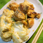 雞胸肉炒咖哩美乃滋高麗菜