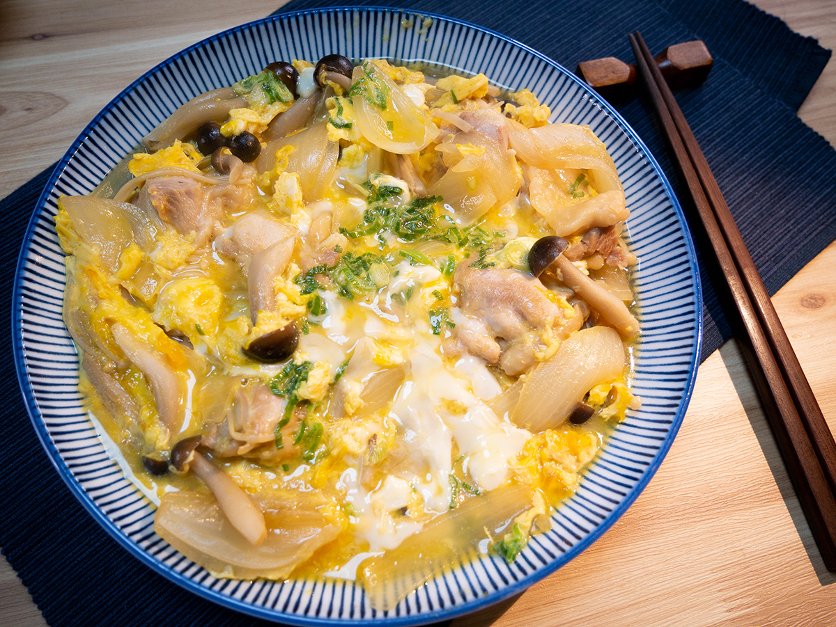 日式滑蛋雙菇 親子丼風味 卵とじ 日本男子的日式家庭料理 Tasty Note 每天都有新食譜