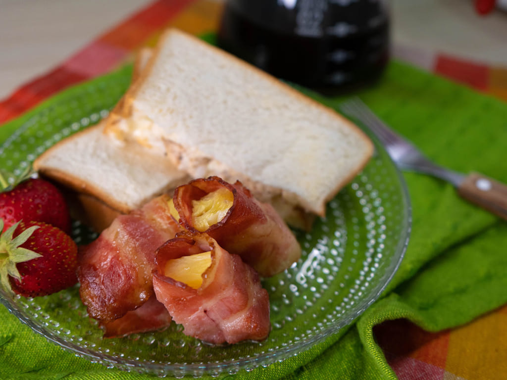 氣炸鳳梨培根捲