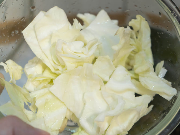 高麗菜印度achar小菜 步驟1