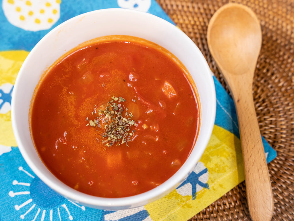 番茄汁做意式雜菜湯