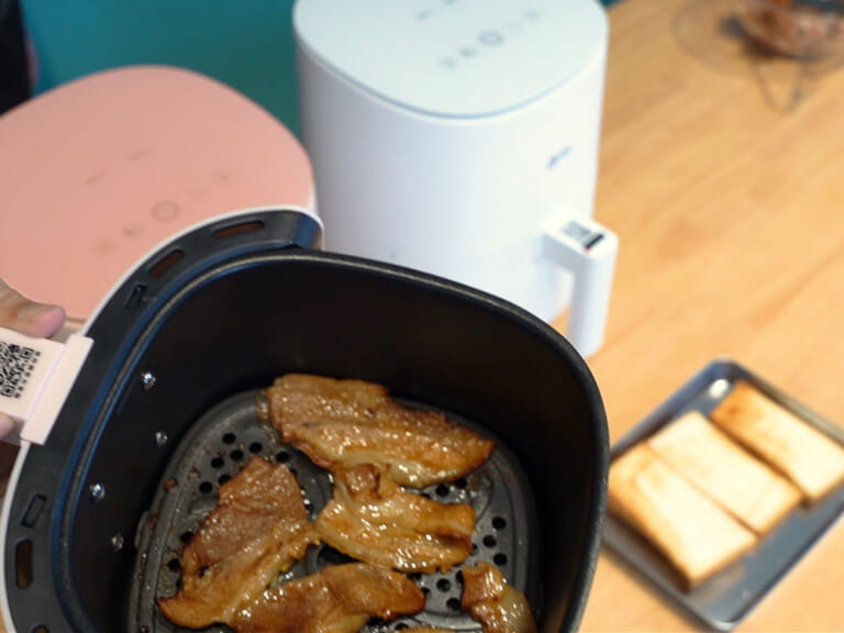 氣炸鍋做蒜燒豬肉三明治，中秋節吃這一味 步驟6