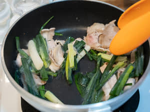 鹽燒豬肉韭菜