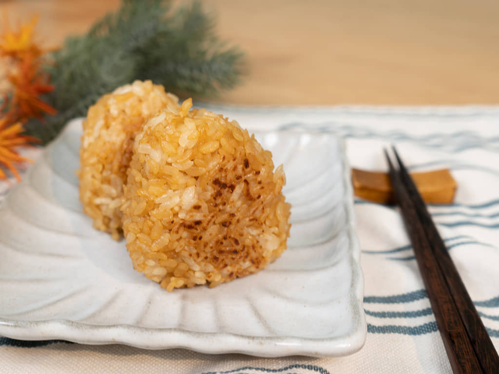 日式烤飯糰｜免烤箱版