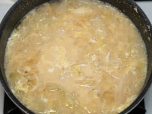 高麗菜蛋花味噌湯