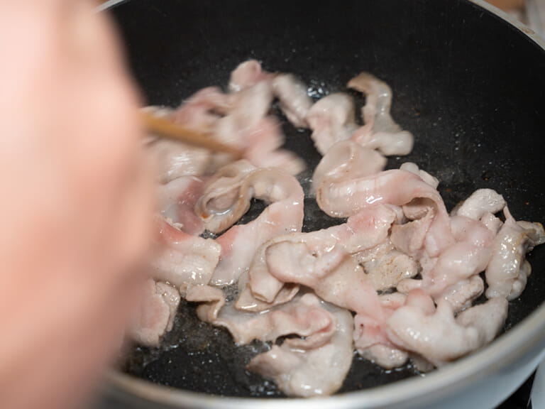 白菜燴豬肉 步驟1