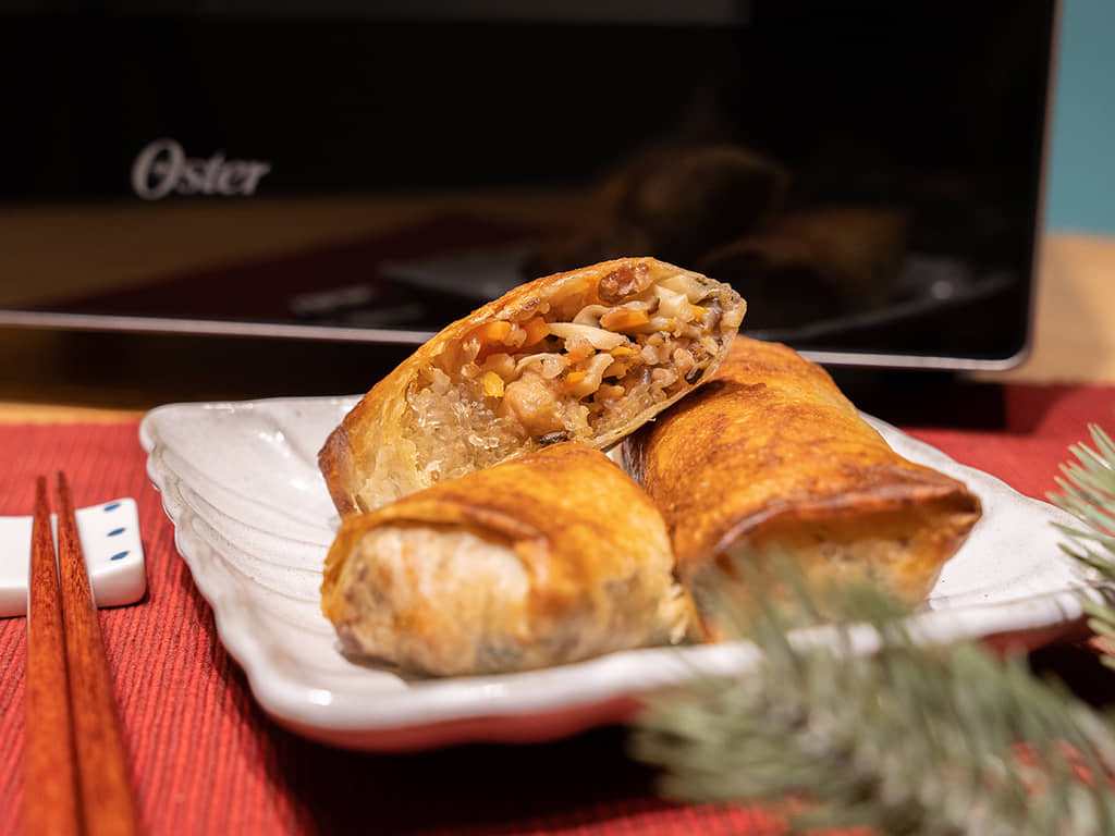 假期宅在家，輕鬆做料理｜油切氣炸春捲