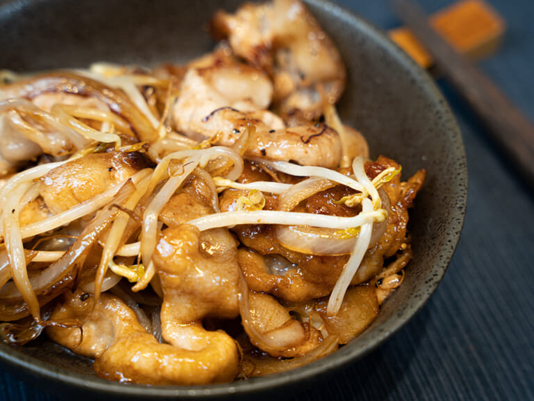 豬肉奶油醬燒豆芽菜 步驟5