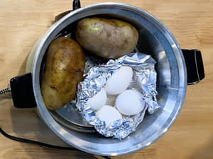 大同電鍋做馬鈴薯沙拉，一鍋到底超簡單