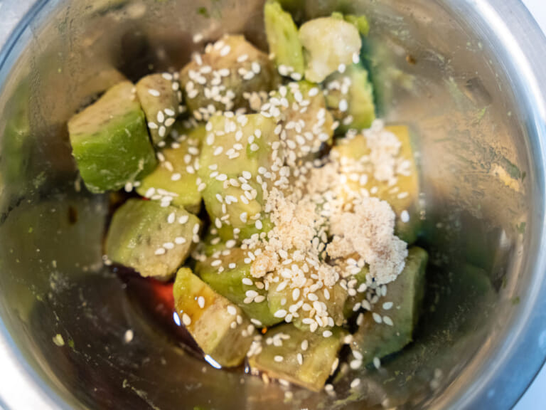 居酒屋風麻油酪梨 步驟1