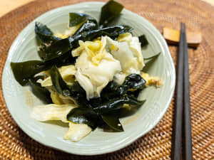 高麗菜炒海帶