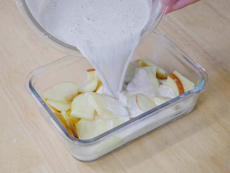 法國鄉間傳統經典美食，Far Breton蘋果布列塔尼蛋糕做法 步驟7
