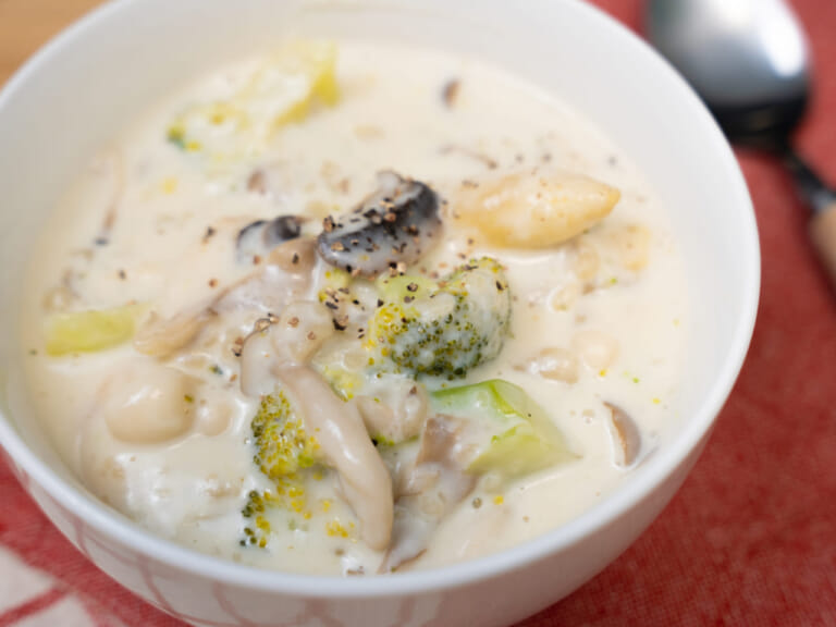 百菇野菜奶油濃湯 步驟5