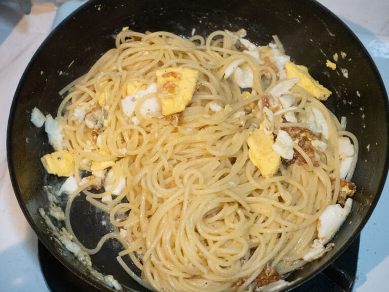 煎蛋起司義大利麵 poverello pasta，窮人的義大利麵 步驟6