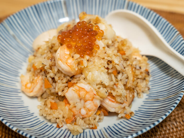 干貝帆立貝蒜頭奶油炒飯｜生食級青森海鮮 步驟6
