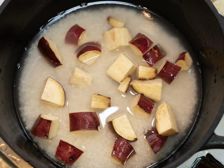 地瓜炊飯做法重點 步驟2