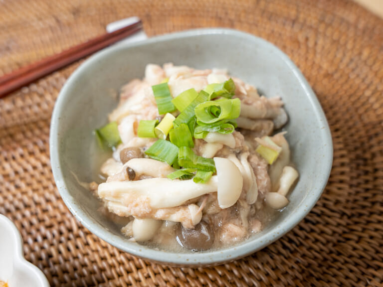 和風鮪魚拌鴻禧菇 步驟2