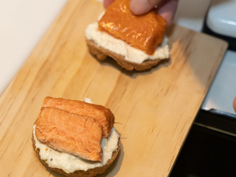 燻鮭法式開胃點心canapé 步驟3