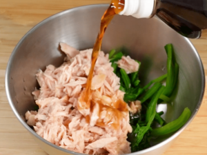 減醣料理・和風高湯鮪魚涼拌菠菜