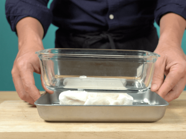 減醣主食・醬燒蒜香奶油豆腐排 步驟1