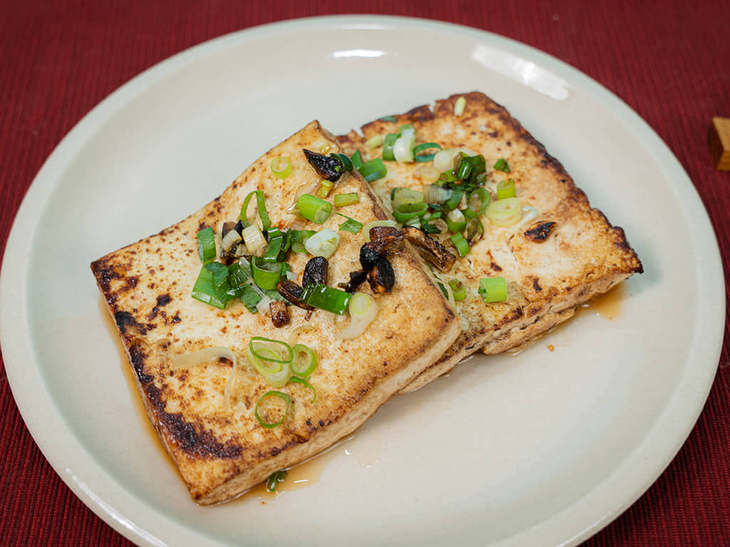 減醣主食・醬燒蒜香奶油豆腐排