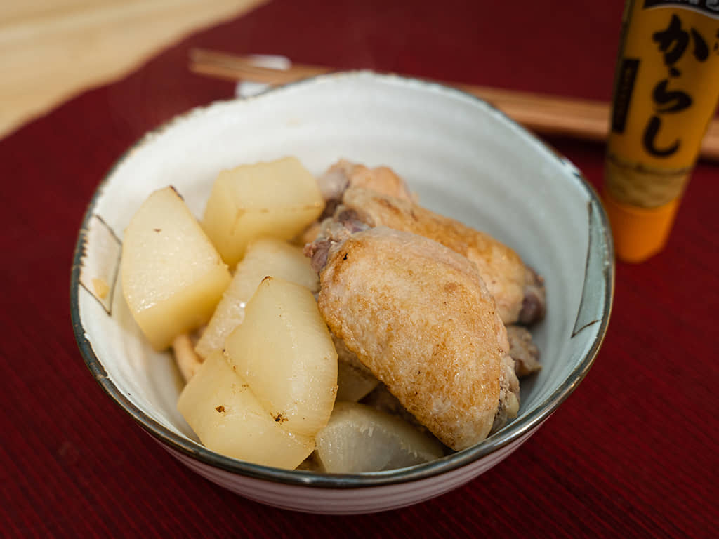 低醣料理｜生薑煮蘿蔔雞翅