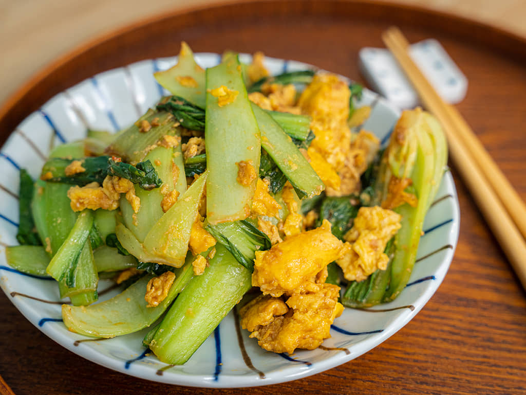 低醣料理｜青江菜辣味炒蛋