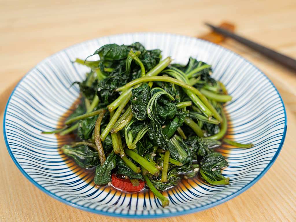日式減醣炒菜｜金平炒地瓜葉