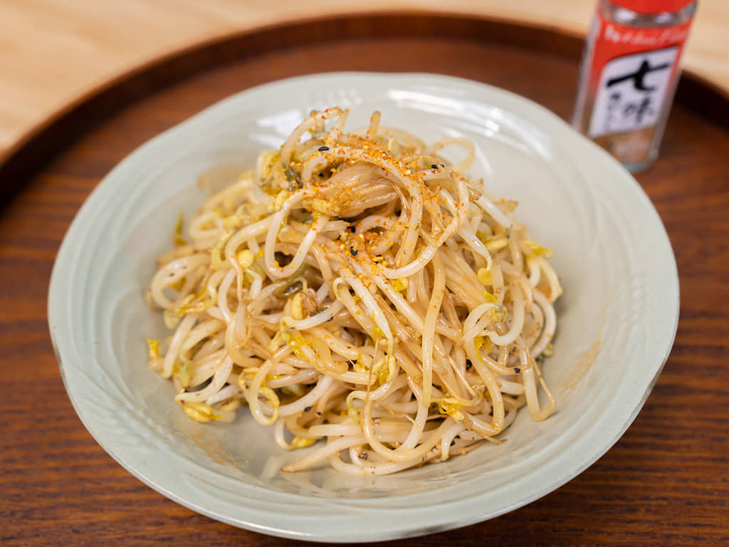 黑胡椒蒜炒豆芽