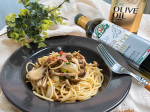 低GI食譜｜和風香蒜橄欖油義大利麵