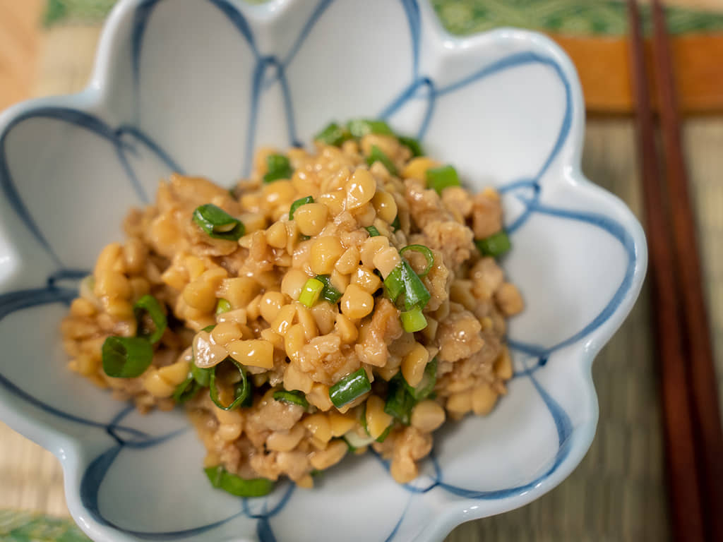 鳥取縣減醣美食｜納豆炒肉末