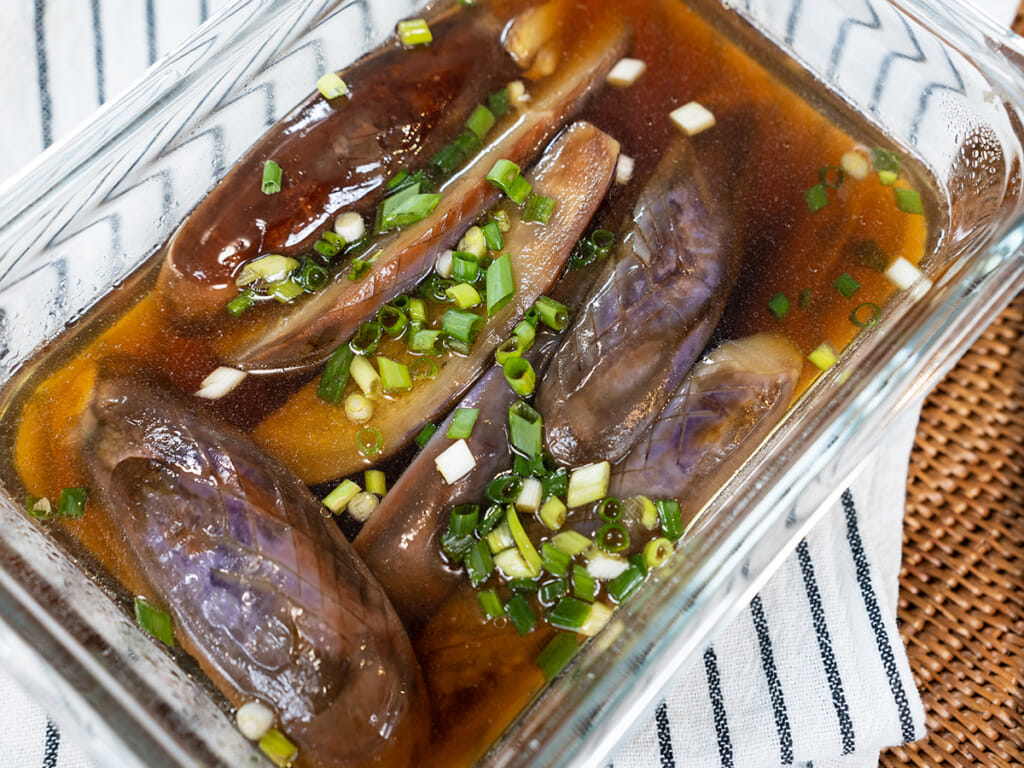 減醣常備菜｜高湯浸煮茄子