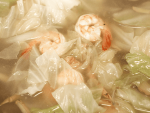 最鮮甜的低醣湯品｜鮮蝦高麗菜雞湯