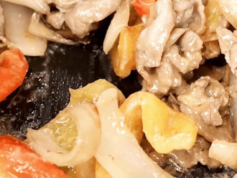 一鍋到底，減醣料理｜茄子味噌炒豬肉 步驟6